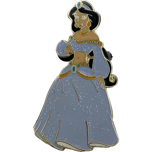 USED BENT PIN 2002 Disney Trading Pin - Sparkle Princesses Jasmine - Pin 12387 - Picture 1 of 6